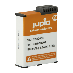 Jupio DJI Osmo Action 3/4 BCX202 battery 1800mAh